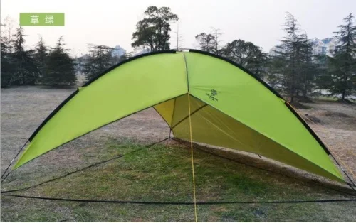 1 Light Green Открытый туристический тент, вечерние палатки, тент, треугольная Автомобильная беседка, водостойкая, для самостоятельного вождения, солнцезащитный тент, пляжный семейный тент для пикника - Цвет: 1 Light Green