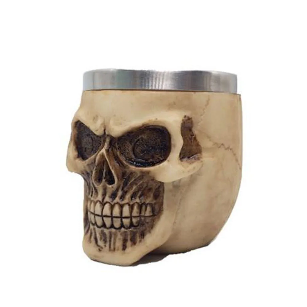 Ретро 3D чашки из нержавеющей стали для питья чая вечеринки на Хэллоуин посуда