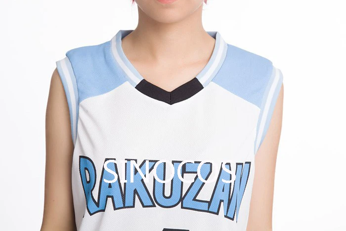 Новинка баскетбольная майка Kuroko no Basuke RAKUZAN No.4 Akashi seiпрос + шорты полный комплект