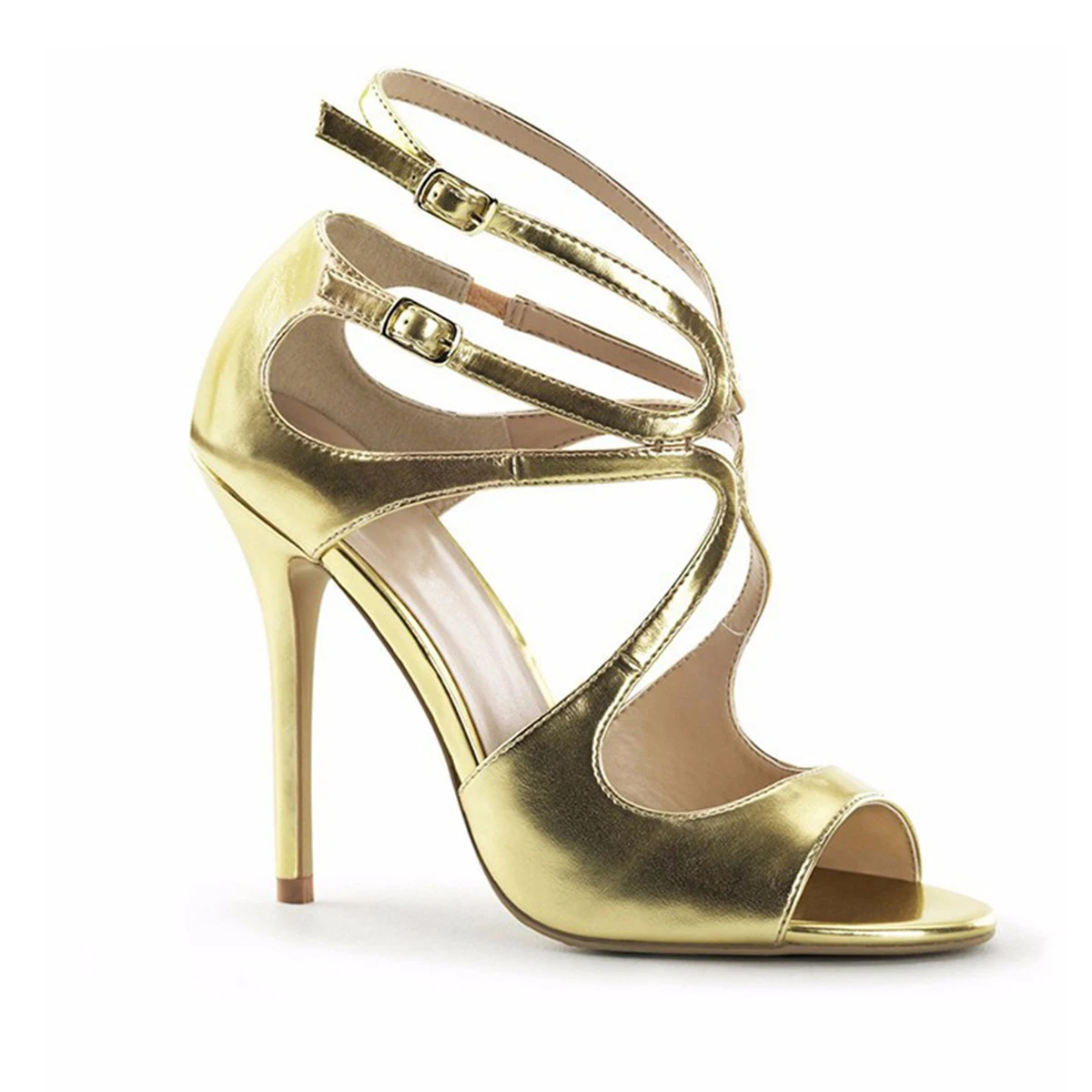 Aimirlly/Женская обувь Босоножки с открытым носком на высоком каблуке блестящими