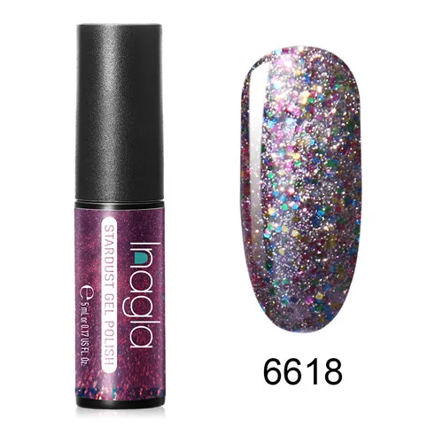 6618 Inagla звездная серия лак для ногтей 5 мл красный золотой синий замочить от УФ гель лак клей маникюрный лак для ногтей - Цвет: 6618