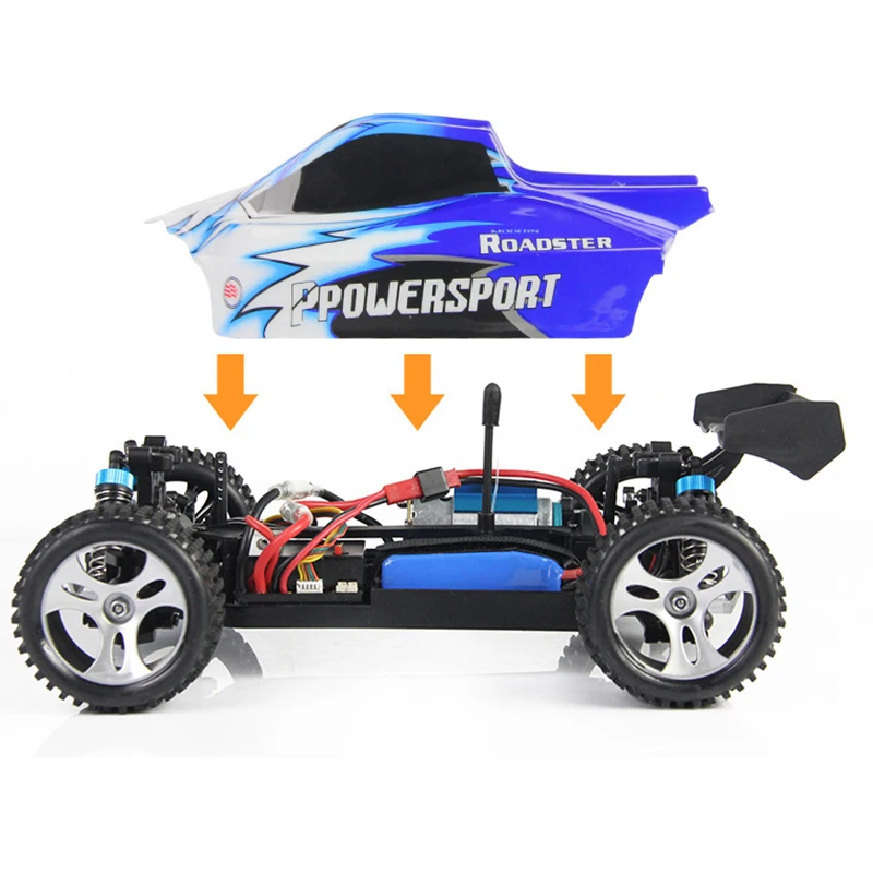 A959 Электрический радиоуправляемый автомобиль Nitro 1/18 2,4 Ghz 4WD с дистанционным управлением, высокая скорость, Внедорожный гоночный автомобиль, Радиоуправляемый монстр-Трак для детей