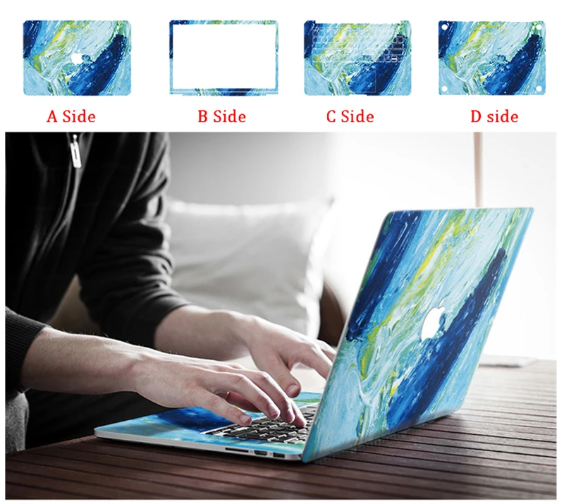 Наклейка для ноутбука Macbook Air 13 A1932 для Apple macbook Air Pro retina 11 12 13 15 Защитная пленка для ноутбука