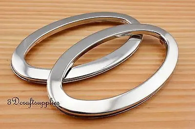 Люверсы железные с шайбой втулки серебристый никель овальные 2 шт. 4 3/4 дюйма CF53