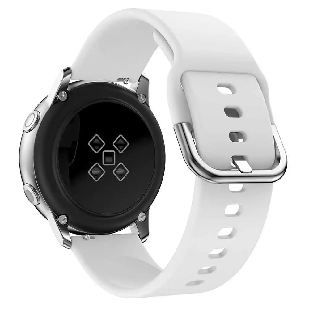 Ремешок 20 мм для Samsung Galaxy Watch 3 41 мм/42 мм/Active 2 мягкий силиконовый спортивный браслет