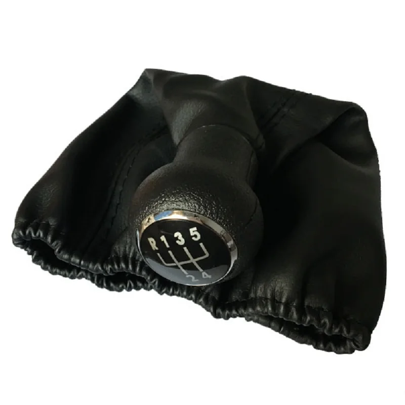 

Для Seat Cordoba 1997 1998 1999 2000 2001 2002 5 скоростная ручка переключения передач с кожаными красными и черными стежками