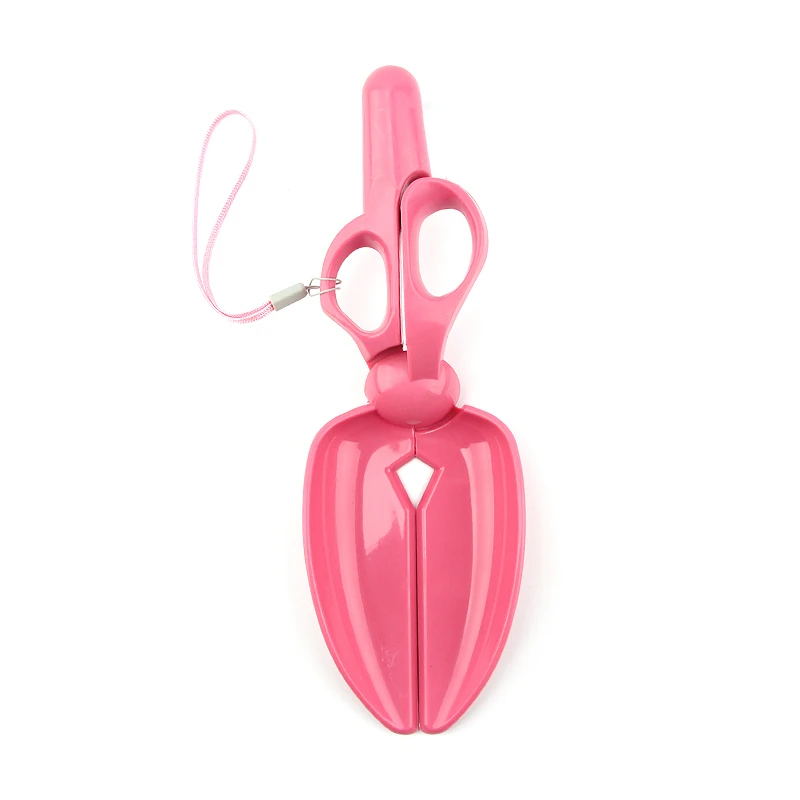 pink Открытый в форме ножниц дизайн собака Pooper Scooper собака кошка Feces уровень Лопата для домашних животных Чистящие Инструменты Аксессуары для собак для дома - Цвет: pink