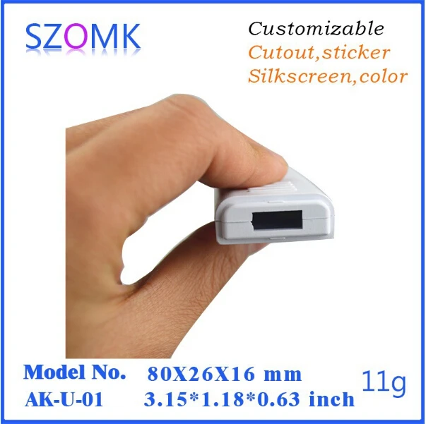 Лидер продаж маленький пластиковый корпус для usb накопителя (1 шт.) 80*22*12 мм новые