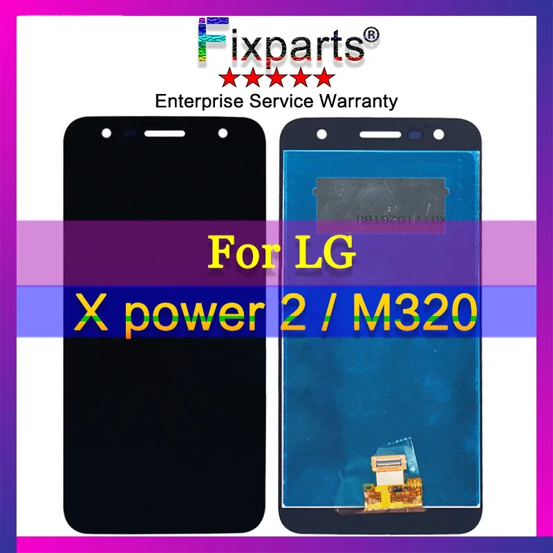 ЖК-дисплей с сенсорным стеклом дигитайзер в сборе для Lg X power 2 M320 запасные части |
