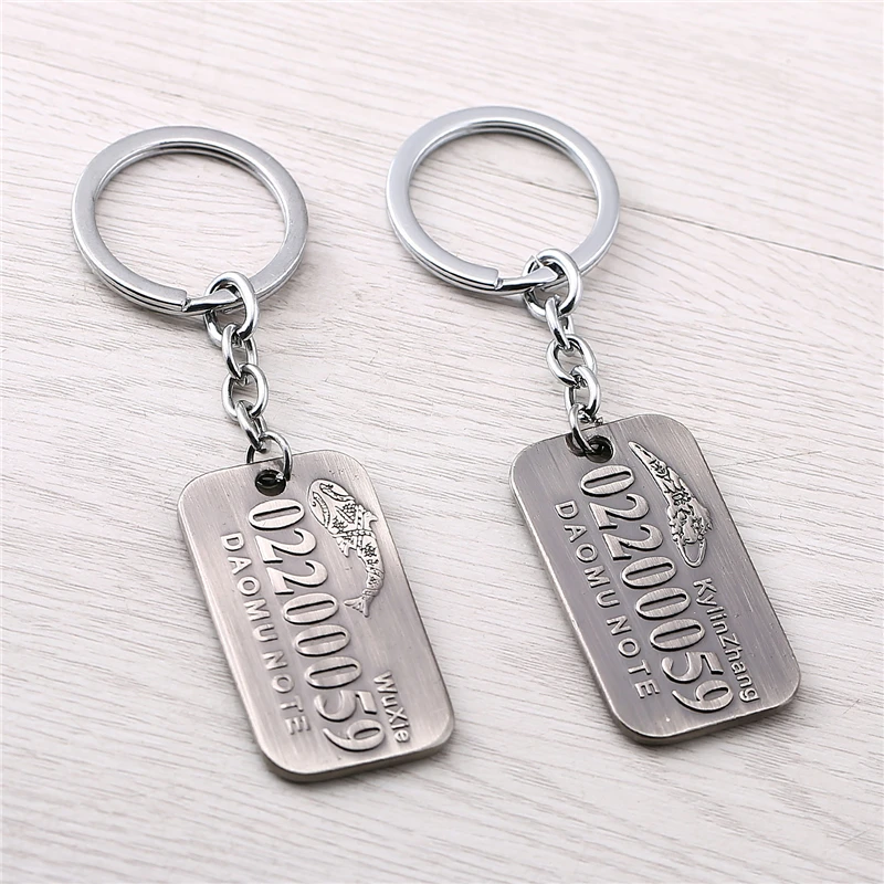 Брелок J store с аниме «потерянная гробница», серебряный брелок для ключей фанов, Kylin Zhang Wuxie, JJ11604