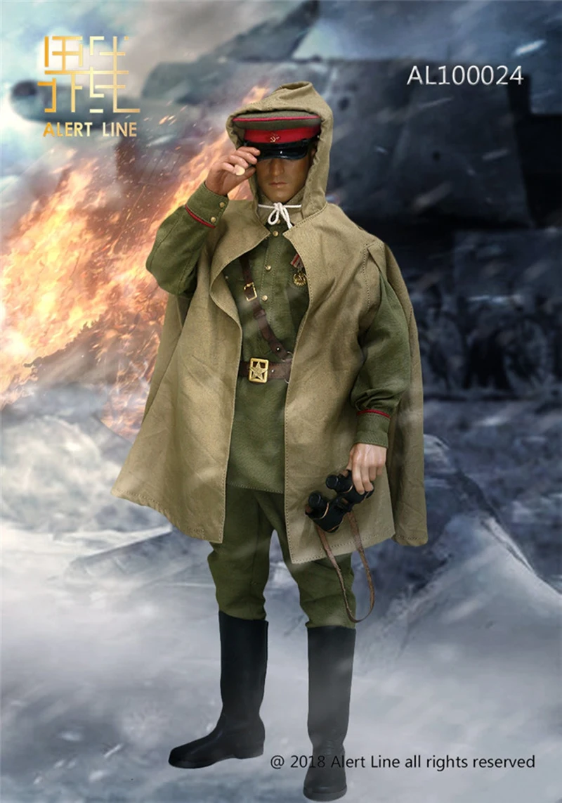 AL100024 1/6 Мужская фигурка солдата, аксессуар WW2 1944, красная армейская пехота, набор для старшего капитана, модель для 12 дюймов, фигурка