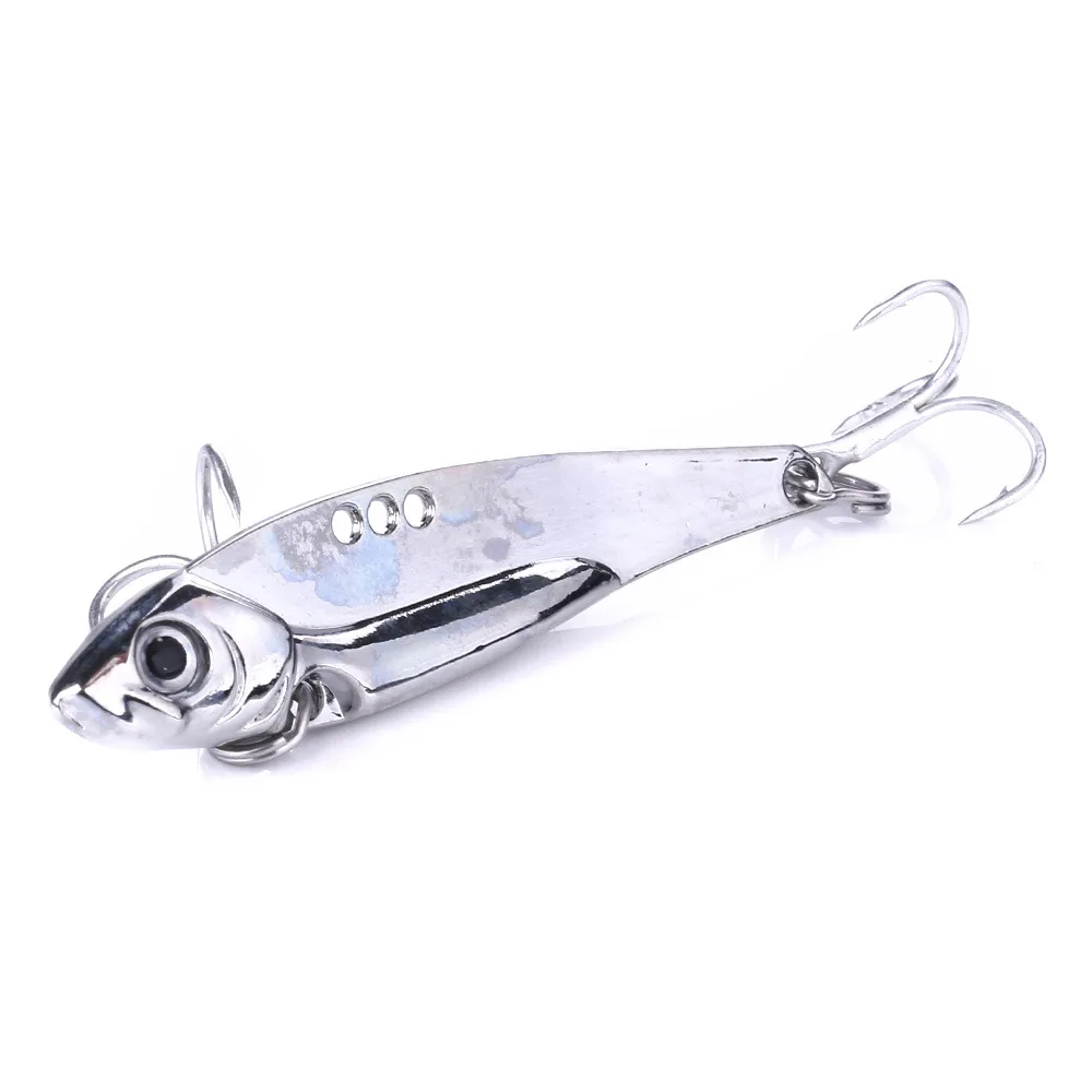 

2pc Metal VIB Lures 5cm 11g vivid Vibrations Spoon Lure Fishing bait Bass Artificial Hard Bait Cicada lure VIB Bait 3D Eyes