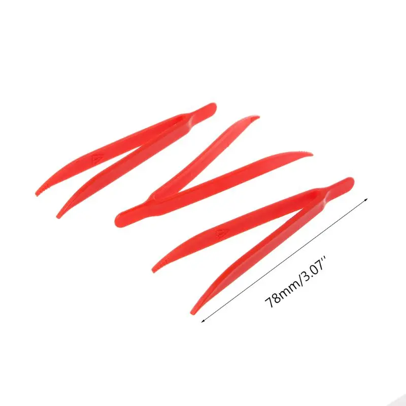 

10pcs Plastic Anti-static Tweezer Tweezers Heat Resistant Maintenance Repair Tool 78mm