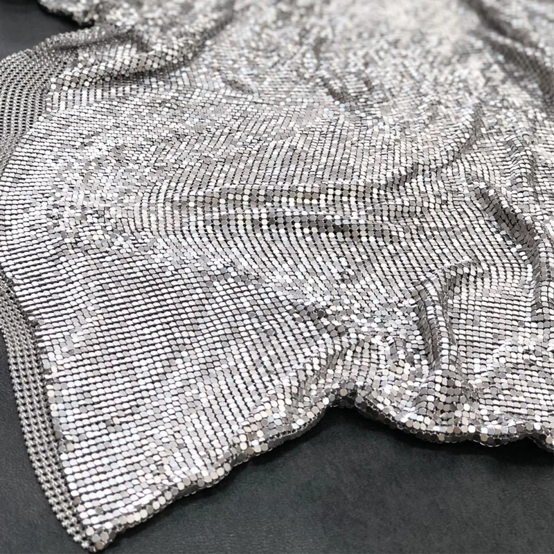 60X18 дюймов красная Переливающаяся ткань с металлическими пайетками