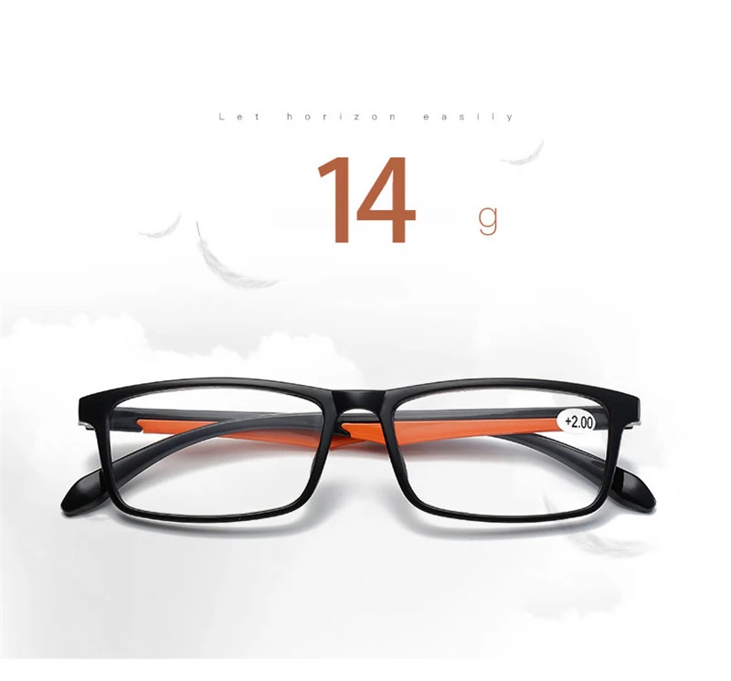 Ahora Women Men Reading Glasses TR90 Ultralight Retro Resin Clear Lens Female Male Reader Eyewear Presbyopic Glasses