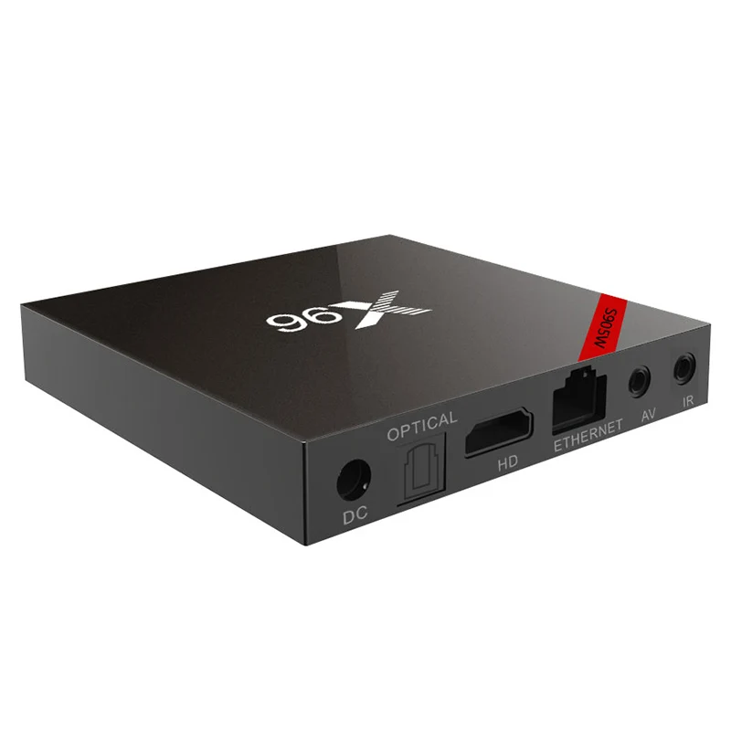 X96W Android 7,1 Sart ТВ-приставка мини-приставка ТВ Amlogic S905W 1+ 8G 2+ 16G Поддержка bluetooth 2,4 ГГц WiFi 4K H.265 смарт-медиаплеер