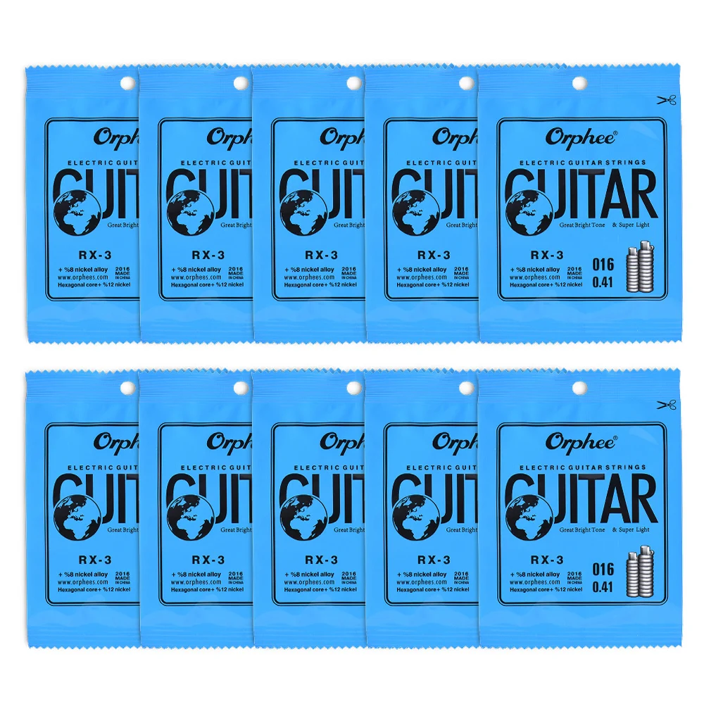 Orphee RX 1 один Сменные Струны для Электрогитары 1st E стринг (.009) 10 шт в комплекте