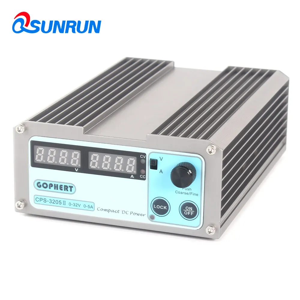 QSUNRUN новые CPS-3205II мини точность Компактный DC Питание с переменной цифровой