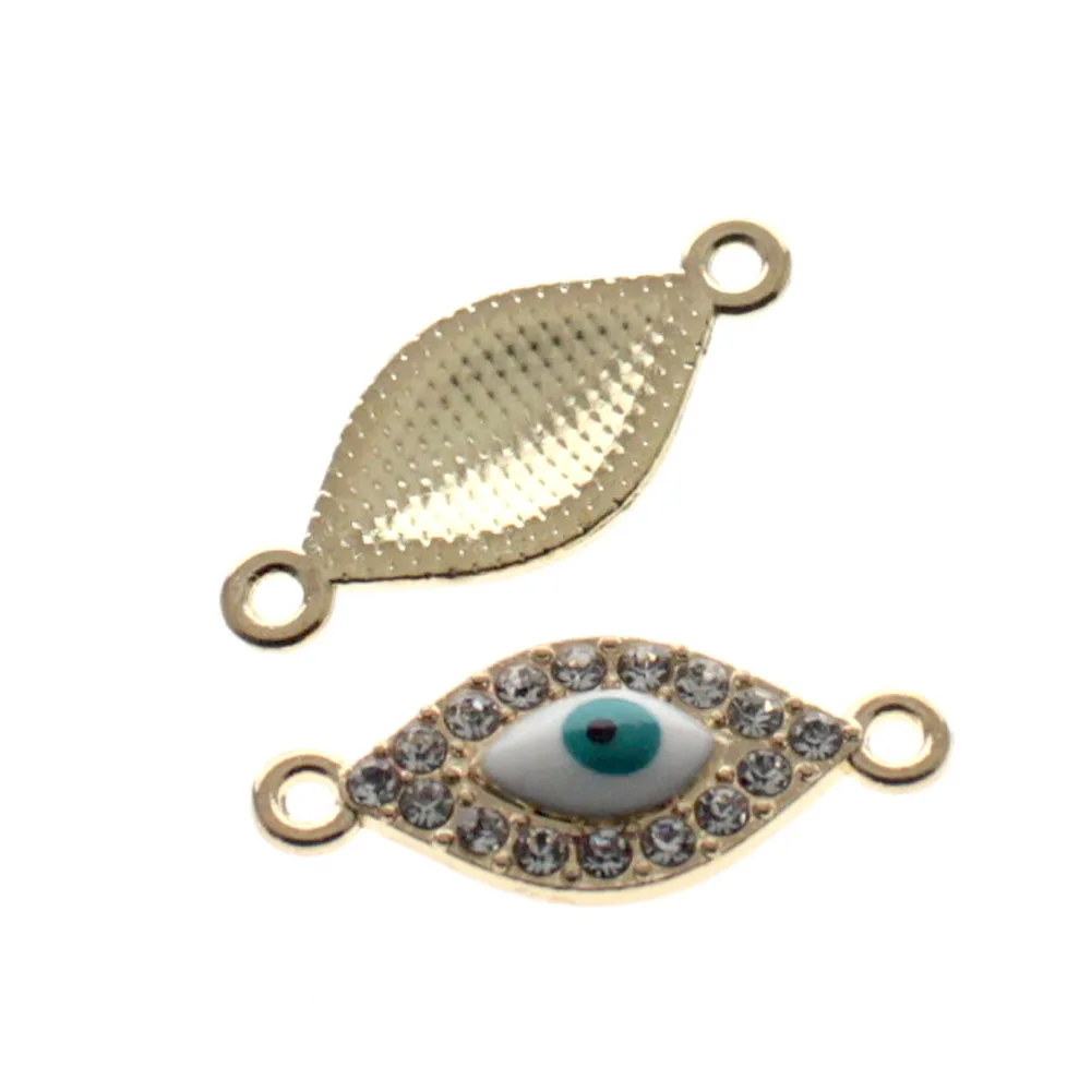 Tevida R06 20 шт. 3D очаровательные Овальные Кристаллы сглаза россыпью бусины DIY для