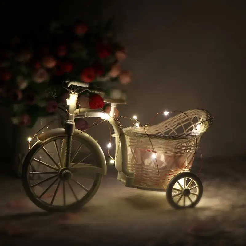 Adeeing светодиодный гирлянда Медный Серебряный провод 20 s Бутылка пробка сказочные