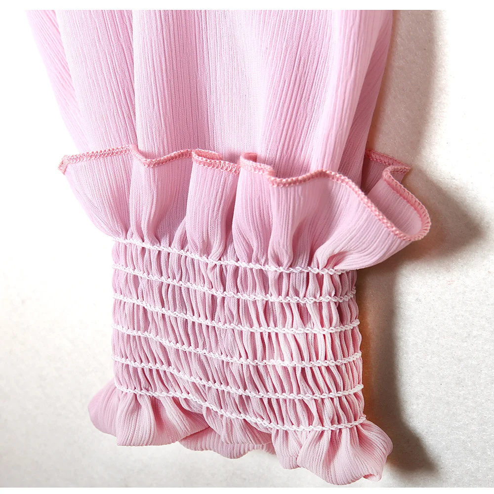 Шаровары женские однотонные с высокой талией шифоновые брюки-султанки