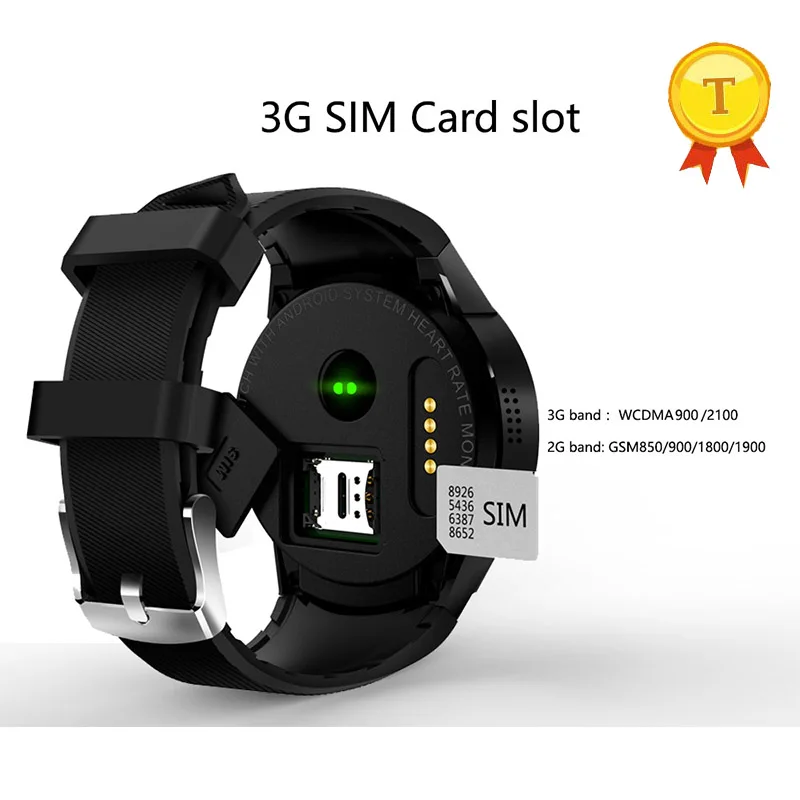 2019 new sport Android SmartWatch Heart Rate Monitoring 3G WiFi GPS Smart Watch men for ios phones wristwatch | Электроника