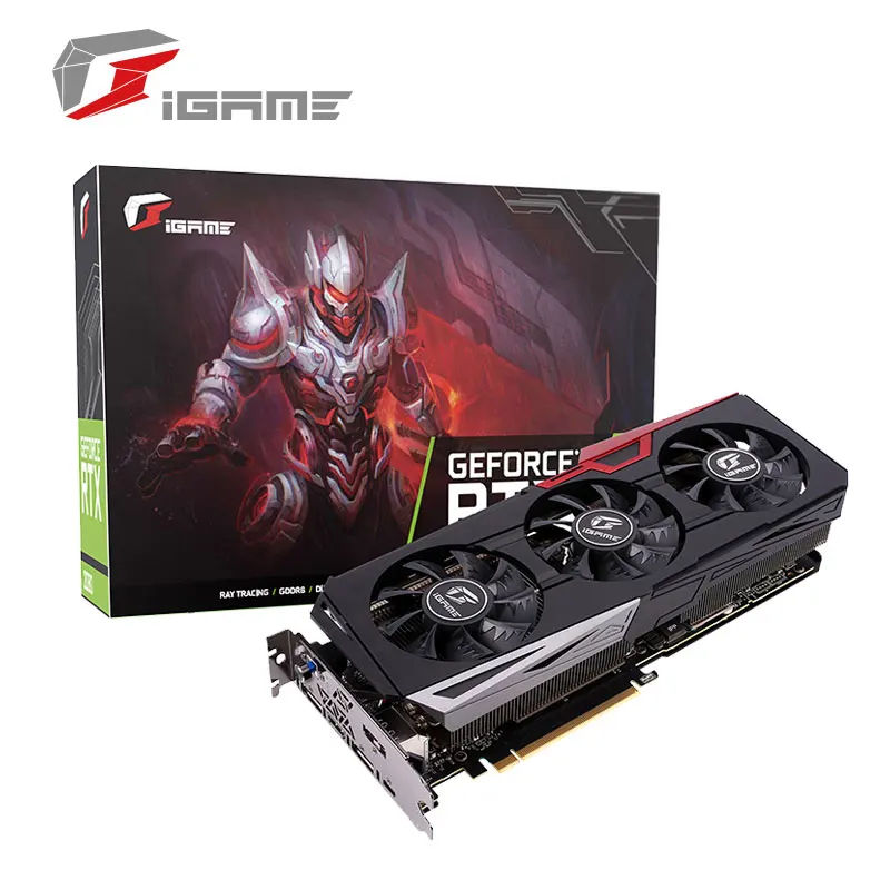 Цветная графическая карта Nvidia iGame GeForce RTX 2070 Ultra OC 8 Гб GDDR6 256 бит 1620 МГц видеокарта