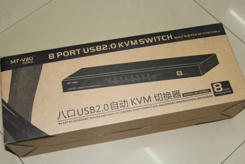 Автоматический переключатель KVM на 8 портов USB 2 0 с синхронным режимом кнопкой Hotkey