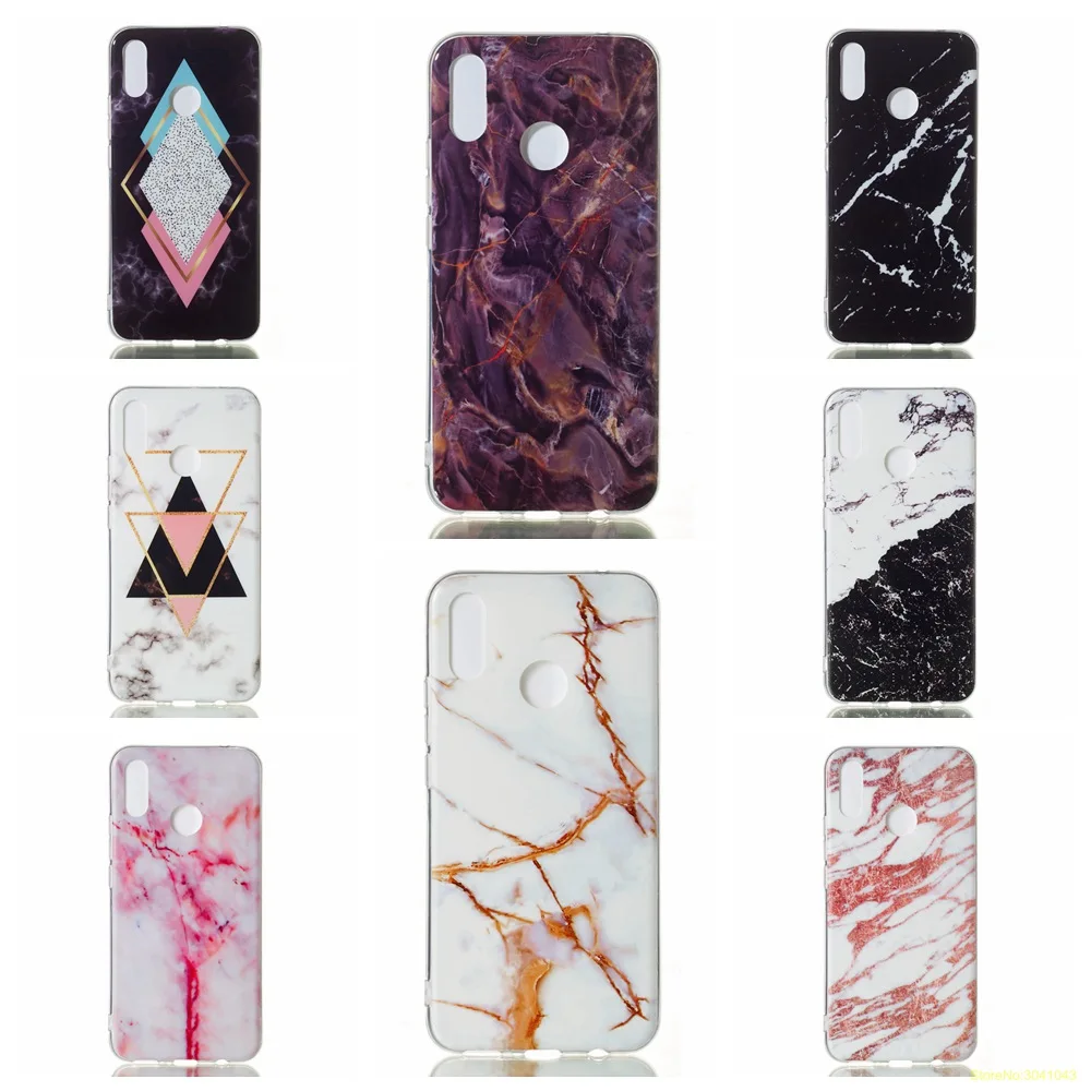 Роскошный мягкий ТПУ чехол для телефона с мраморным узором высокого качества huawei