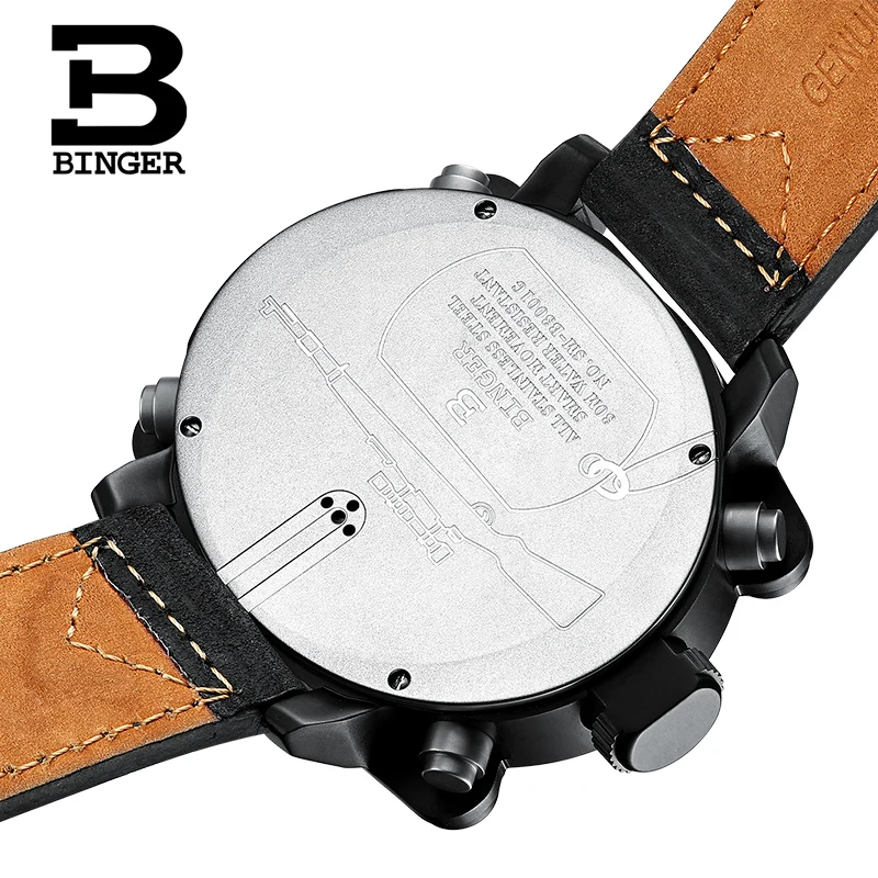 Smart Men Watches Outdoor sport Digital wristwatches step counting function/altitude/pressure/weather/compass/temperature BINGER