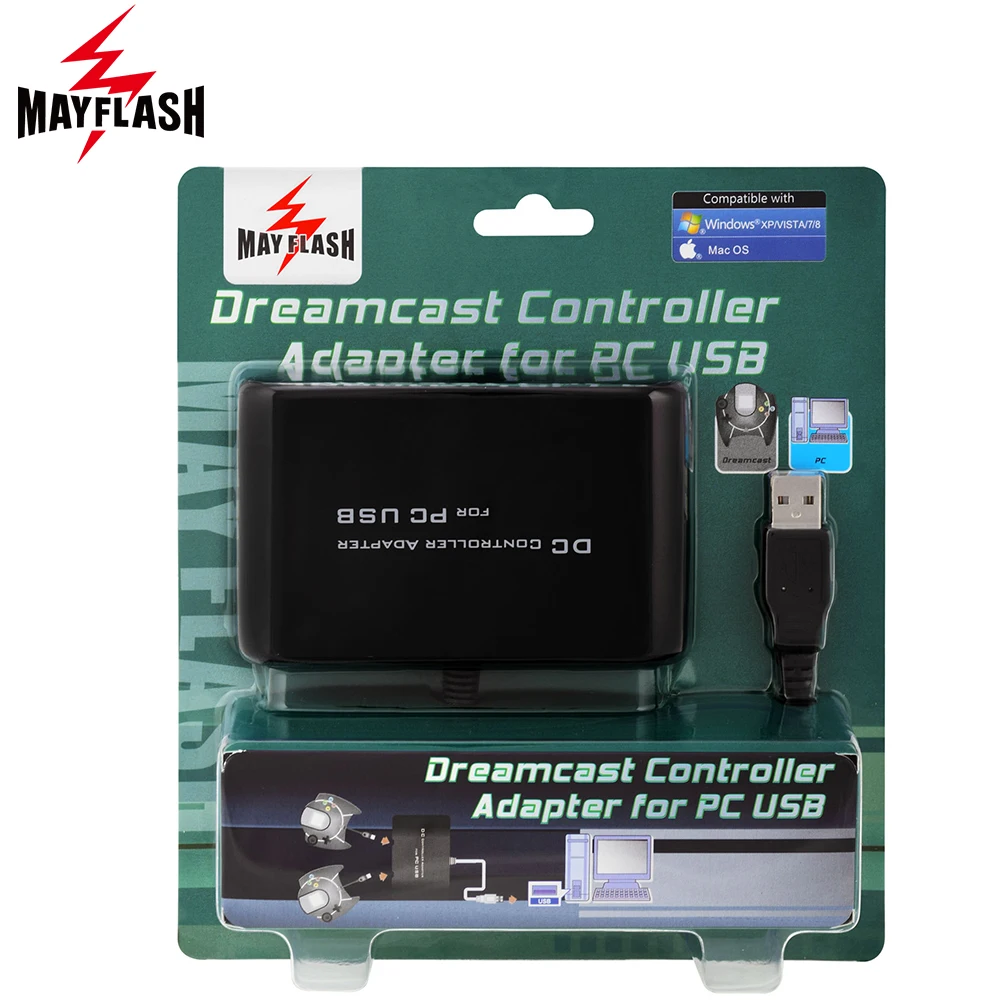 MayFlash для sega DC для Dreamcast адаптер контроллера для Windows PC USB/Mac