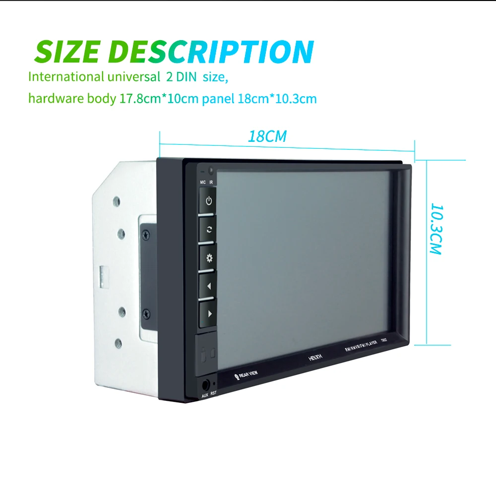 Mirror link Android 7,0 2 Din автомобильное радио Авторадио 7 ''мультимедийный плеер Bluetooth handsfree FM/TF/USB камера заднего вида автомобильное радио