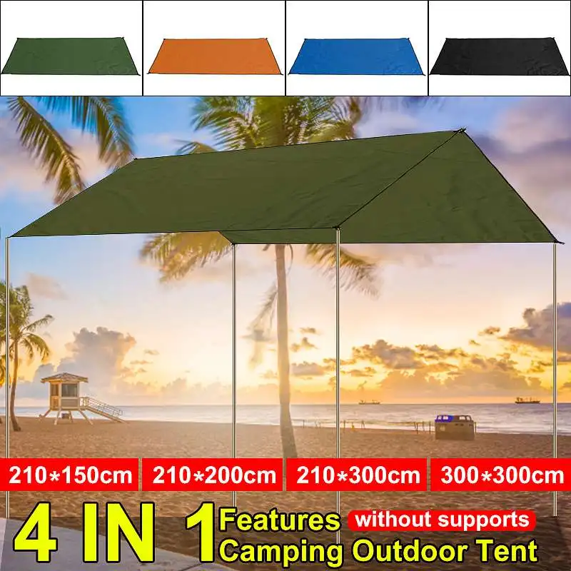 Палатка водонепроницаемая брезентовый тент садовый от солнца ультралегкий с