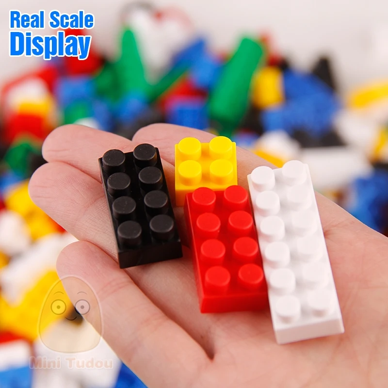 Дети Пластик 500 шт. Малый brick кирпичное здание DIY Мини блоки города игрушки Cube плиты развивающие подарки для мальчиков и девочек