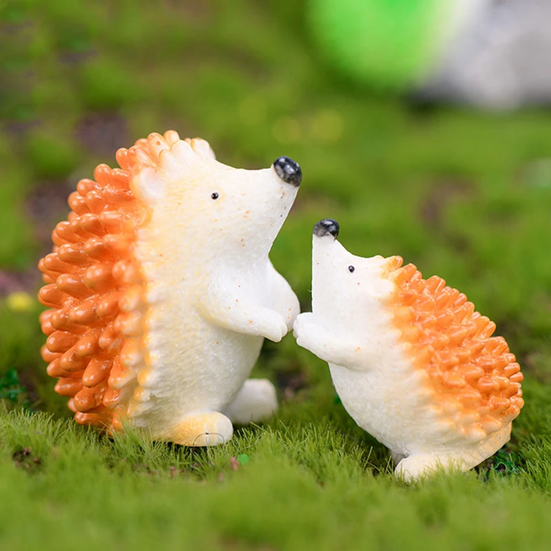 Милая дикая мини Ежик Hedgepig эризо маленькая Статуэтка фигурка ремесла животное