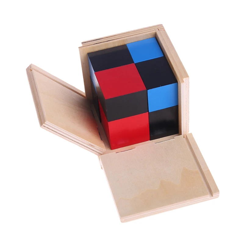 Free Shipping Kid Montessori Early Learning Algebra Mathematics Binomial Cube Set Wooden Toy|Юный математик| |