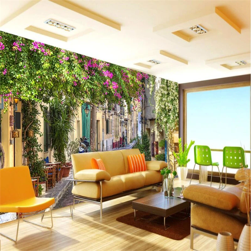 

beibehang Large Custom Wallpaper European Style Architecture City Photography Background Wall