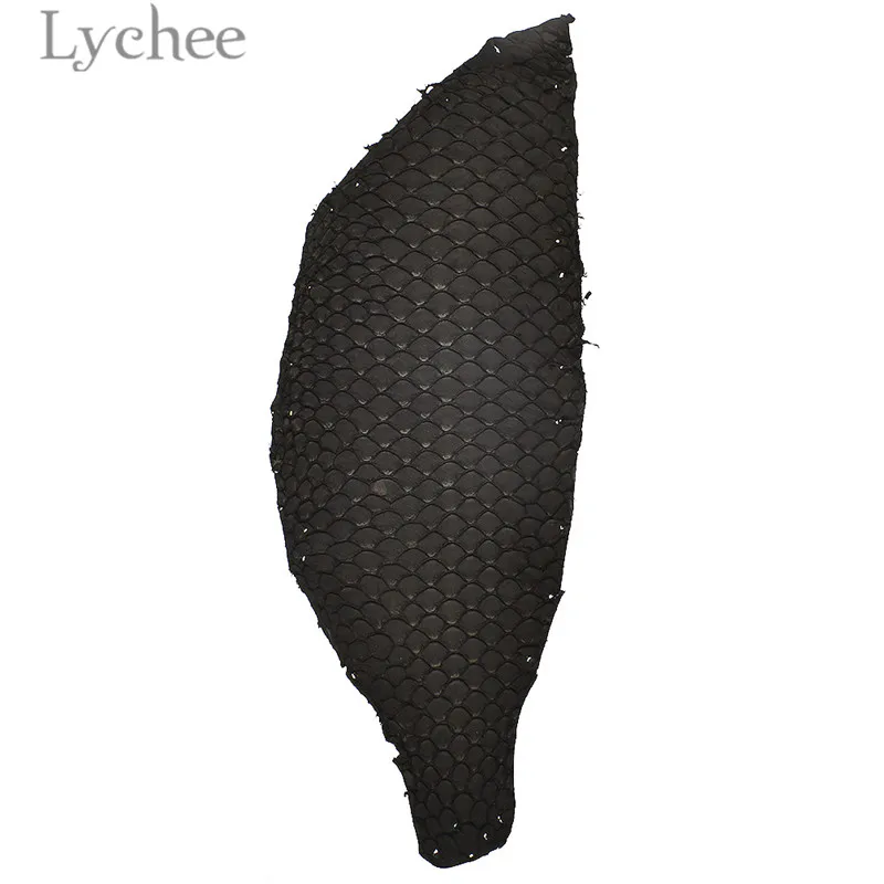 2 Lychee Genuine Fish Skin Leather Piece Multicolor Leahter Fabric DIY Sewing Material For Shoes Handbags - Цвет: 2