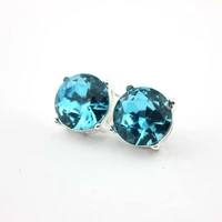 15mm tone dot button stud earrings opal solid resin glass dot stone stud earrings for women