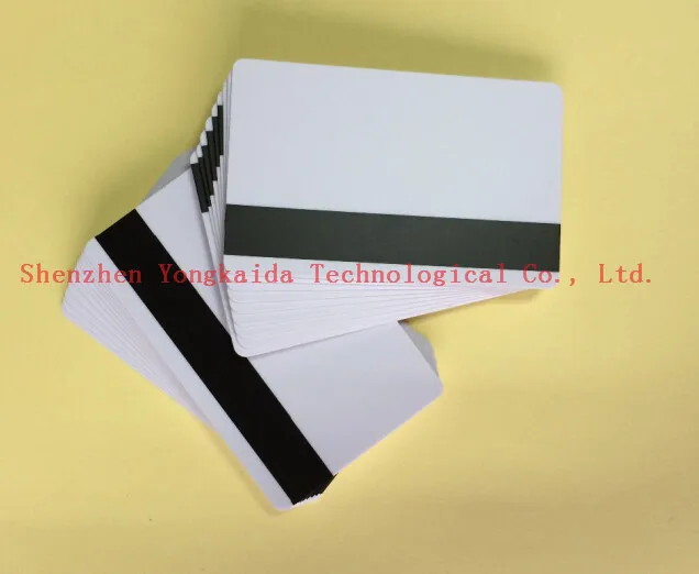 

1000 шт./лот RFID магнитная карта Hi-Co магнитная полоса белая ПВХ струйная печатная карта
