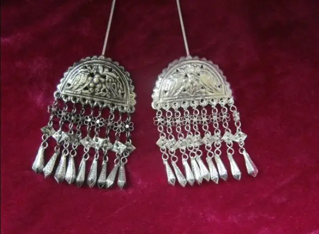 Аксессуары для одежды Miao ручная работа серебряные украшения волос пошаговая