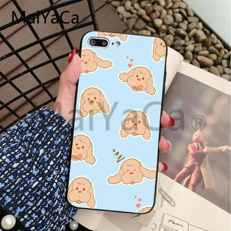 Мягкий чехол MaiYaCa Yuri on Ice Makkachin для Apple iphone 5 5s 5c SE и 6s 7 8 мобильный