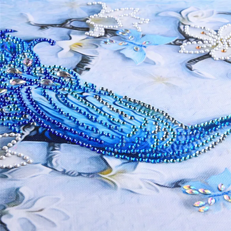 5d diy Алмазная вышивка крестиком животное ПАВЛИН частично с алмазной вышивкой специальная форма алмазная живопись Стразы