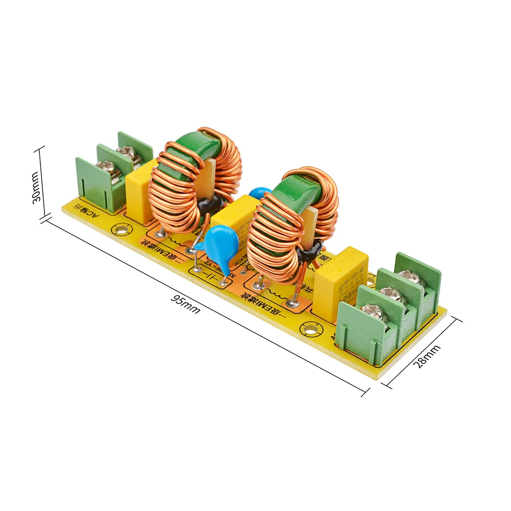 Высокочастотный фильтр питания переменного тока AIYIMA 18A модуль фильтра EMI защита