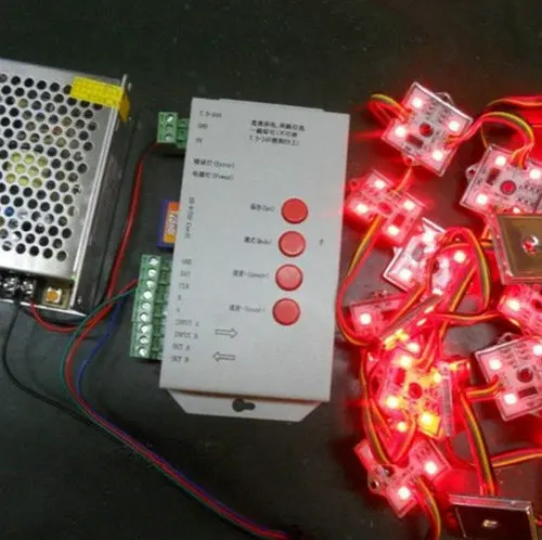 100 шт. SPI программируемый WS2801 4LED пиксельный модульный 5050 RGB SMD Водонепроницаемый 12V