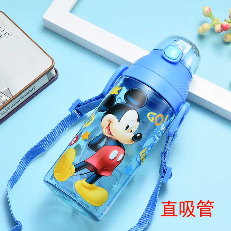 350-500 мл детская соломенная бутылочка Диснея чашка для воды мальчиков и девочек