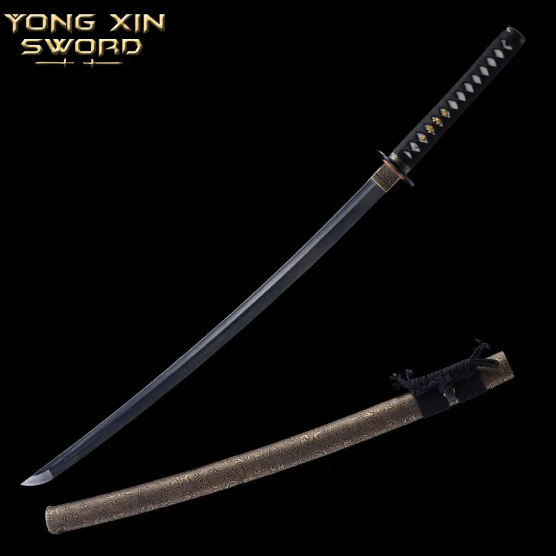 New samurai sword Fully Handmade T10 Carbon Steel No Hi Clay Tempered Obvious Hamon Japanese Katana Samurai Sword Sharp Battle