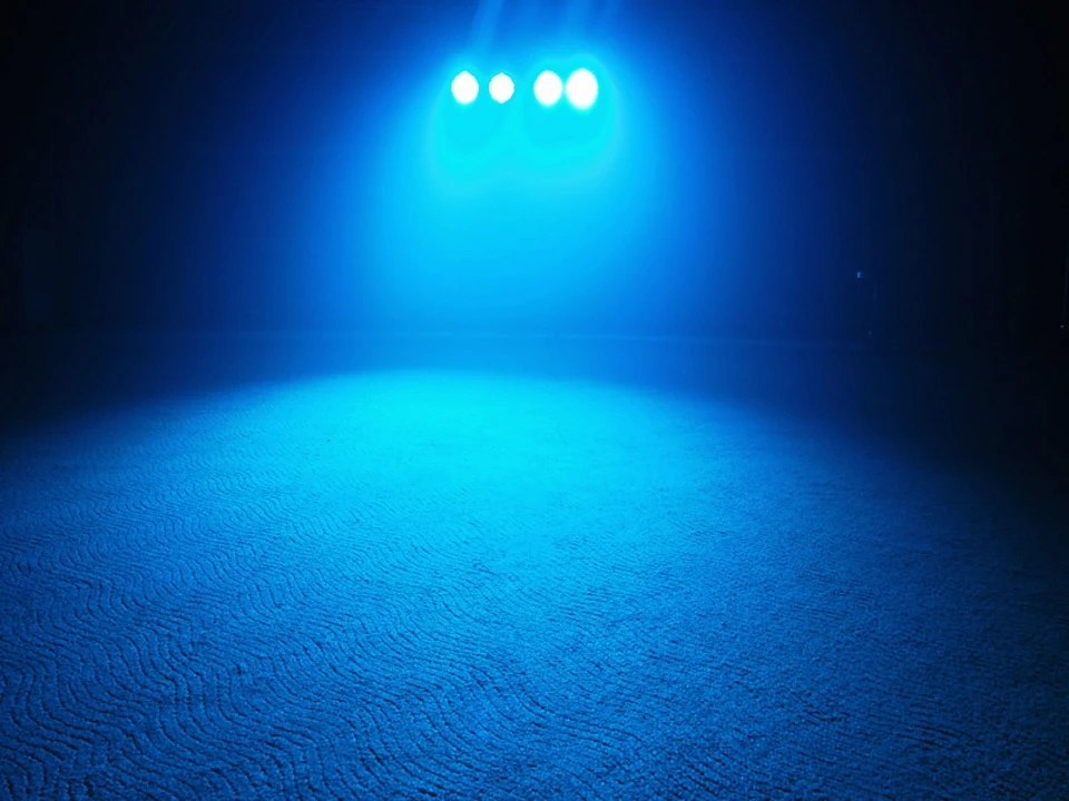 6 шт./лот LED par Light 177x10 мм RGB Par64 огни DMX/Авто/Звук черный/серебристый корпус диско