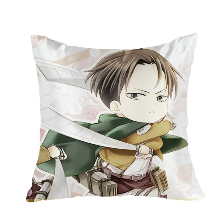 

Новый дизайн с принтом Otaku Dakimakura Levi SnK квадратный чехол для подушки GZFONG65