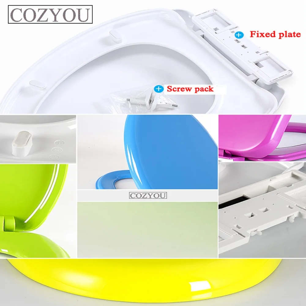 Универсальная Стильная крышка для унитаза U образной формы более толстая